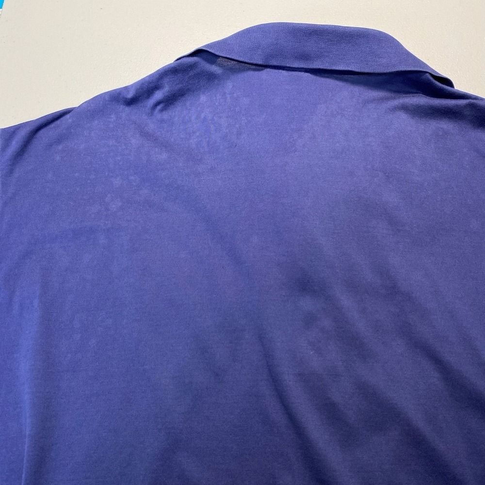 Sea Island Peter Millar Polo XL Mens Cotton Golf Solid Blue Purple - Picture 11 of 11